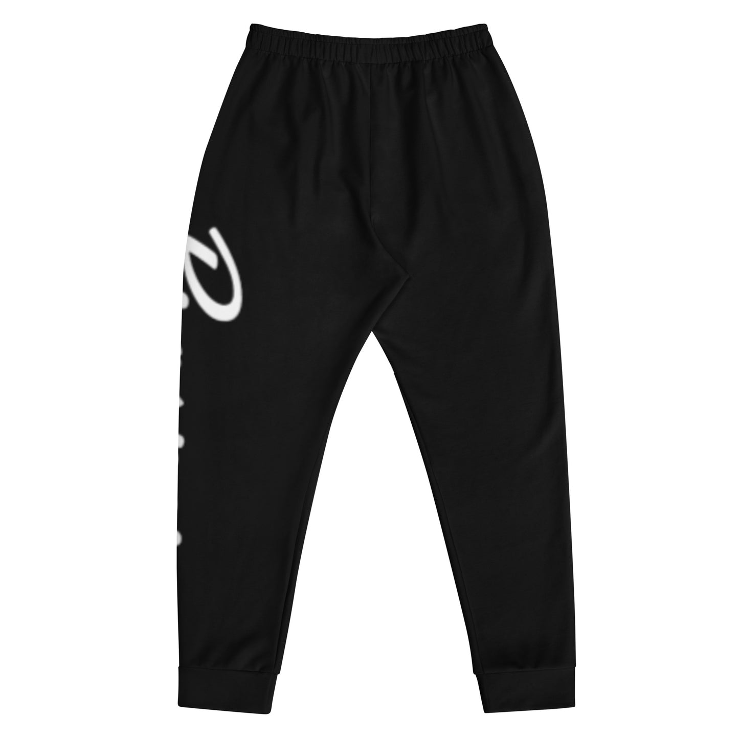 Black Single Print Jogger Sweatpants