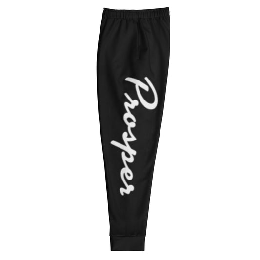 Black Single Print Jogger Sweatpants