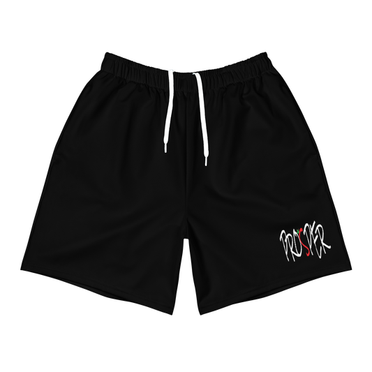 Black Prosper Athletic Shorts