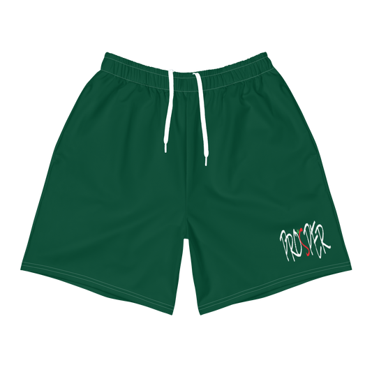 Green Prosper Athletic Shorts
