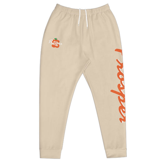 Cream Double Print Jogger Sweatpants