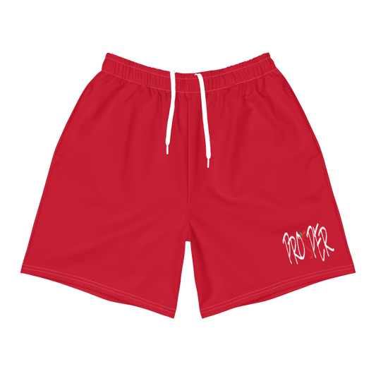 Red Prosper Athletic Shorts