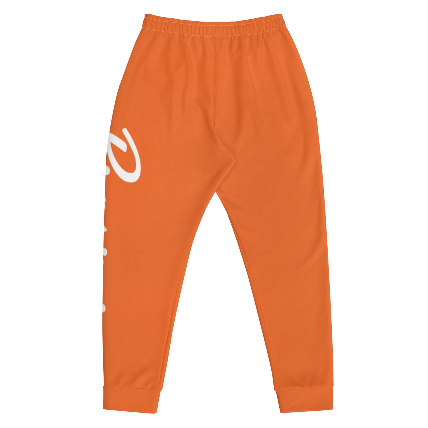 Orange Single Print Jogger Sweatpants