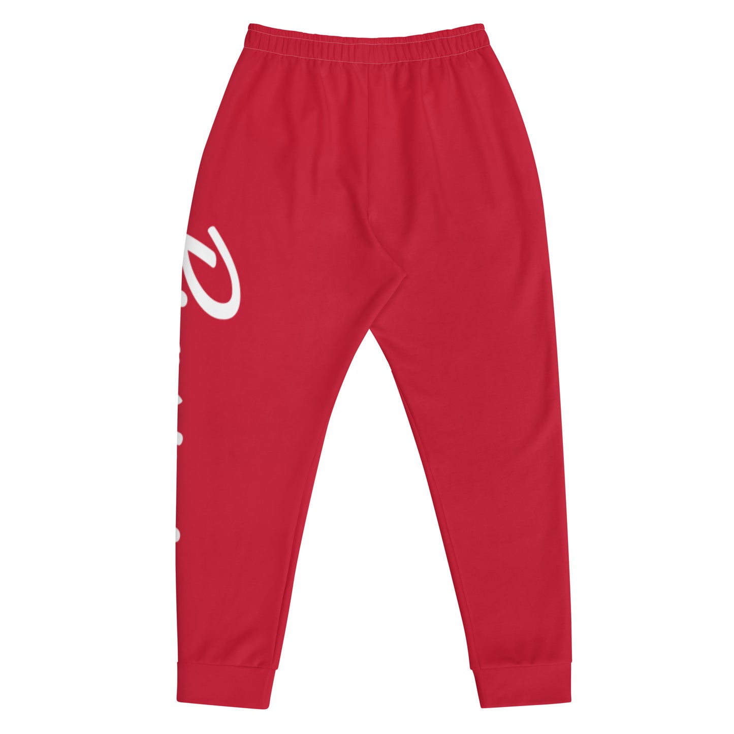 Red Single Print Jogger Sweatpants