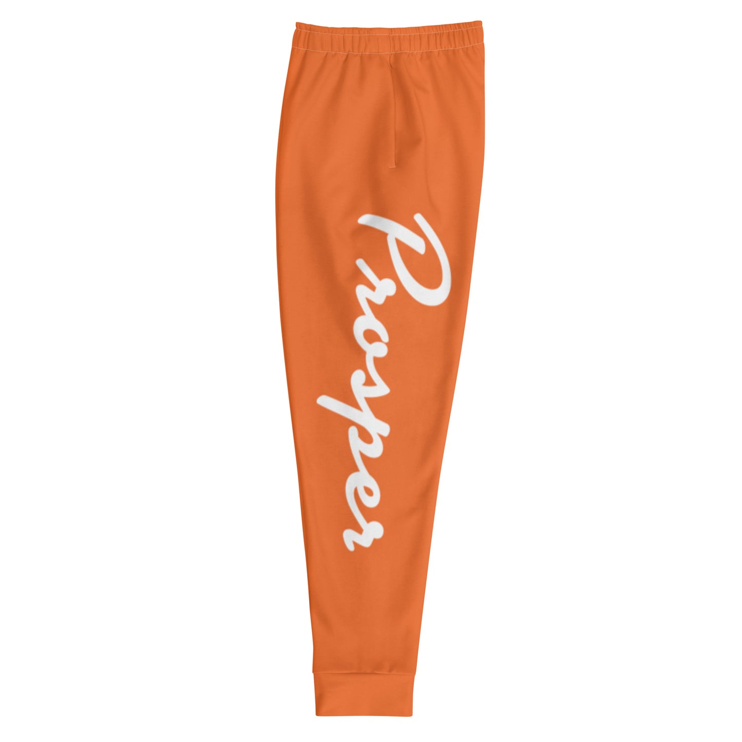 Orange Single Print Jogger Sweatpants