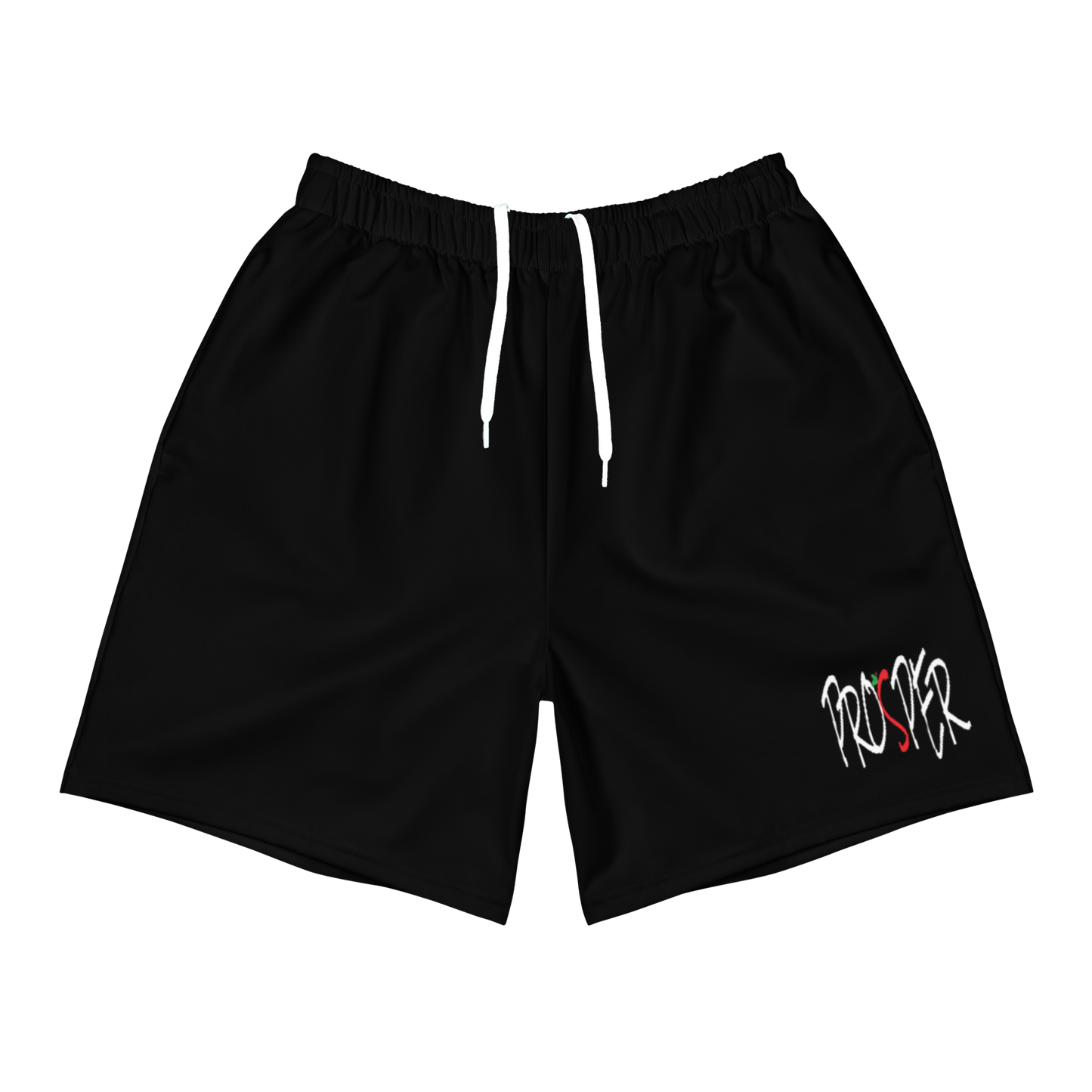 Black Prosper Athletic Shorts