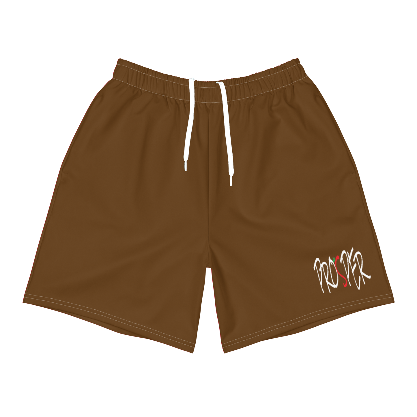 Brown Prosper Athletic Shorts